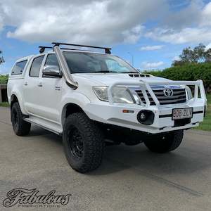 Products: Toyota Hilux N70 Stainless Snorkel - Short Entry