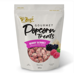 Merchandise: Dr Bugs Berry Sorbet Gourmet Popcorn