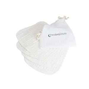 Baby Muslin Face Cloths – White