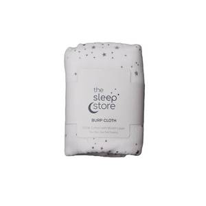All Meals 1: Baby Burp Cloth – White Stars