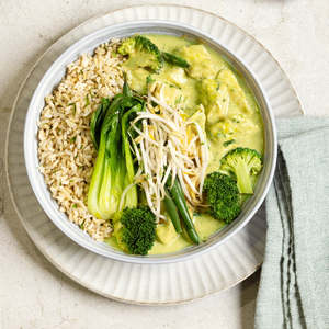 NEW Thai Green Chicken Curry with Coconut Brown Rice