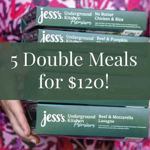 All Meals 1: 5 Double-Serve Meals for $120