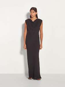 Linen: Monaco Dress (Vintage Linen) Black