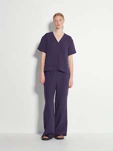 Linen: Polly Pant (Vintage Linen) Royal Blue