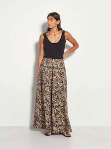 Skirts: Rhodes Skirt (Painterly Paisley) Native