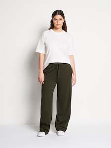 Jhl Tracksuiting: JHL Wide Trackpant (Cotton Cashmere) Spruce