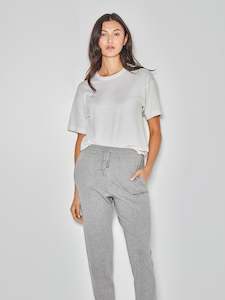 Jhl Tracksuiting: JHL Slim Trackpant (Cotton Cashmere) Grey Marle