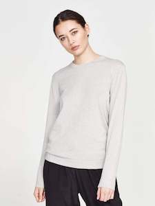 Jhl Luxe Cotton Cashmere: JHL L/S Luxe T (Luxe Cotton Cashmere) Ash