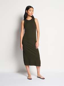 All Extra: JHL Split Tank Dress (Cotton Cashmere) Spruce