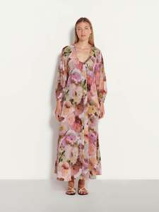 Investment Pieces: Sorrento Dress (Glass Flower Silk) Glaze