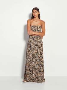 Dua Dress (Painterly Paisley) Native