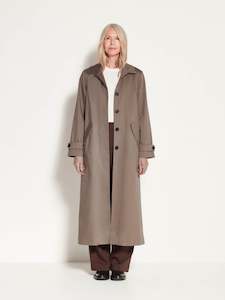 Wardrobe Essentials: Cleo Trench (Cotton Coating) Mushroom
