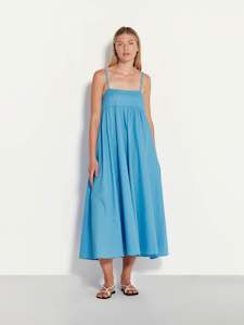 Organic Cotton: Jasmine Dress (Organic Cotton) Sea Blue