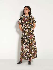 Skirts: Em Skirt (Buttercup Floral Crepe) Happy Hour