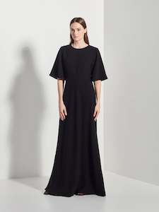 250 500: Luca Dress (Matte Crepe) Black