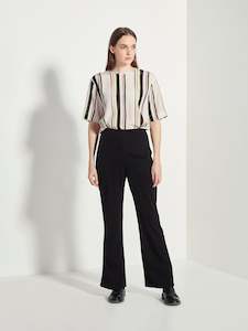 Archive Sale Bottoms: Charlie Trouser (Luxe Twill) Black