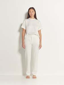 Archive Sale Bottoms: Emery Pant (Stretch Suiting) Ivory