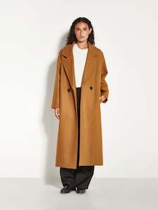 Cassia Coat (Wool Melton) Ochre