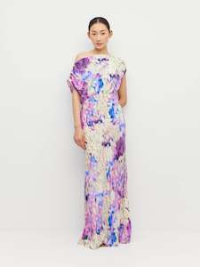 600: Monaco Dress (Lavender Mist Silk CDC) Aster