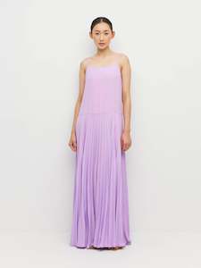 Betty Pleat Dress (Matte Pleat) Lilac