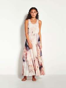 600: Lillian Pleat Dress (Bloom Crepe) Bouquet