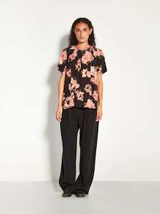 Romantic: Dina Top (Ruffled Tulips Silk CDC) Shadow