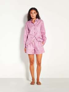 Robin Short (Floral Cotton Jacquard) Lilac