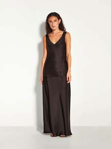 Ingrid Cami (Slinky Satin) Black