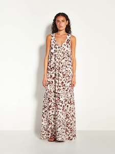 Violetta Dress (Leo Cotton) Savanna