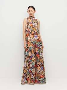 Ramona Dress (Petal Parade Linen Silk) Ember