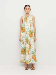 All 1: Astrid Dress (Floret Linen) Amberlight