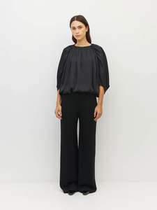 Trousers: Bias Pant (Luxe Suiting) Black