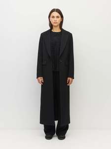 Mantelina Coat (Tech Twill Suiting) Black