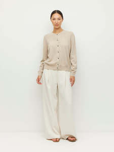 250 500: Twin Cardi (Cashmere) Seashell