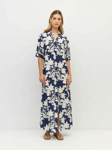 600: Isle Shirtdress (Shadow Floral Silk CDC) Silhouette