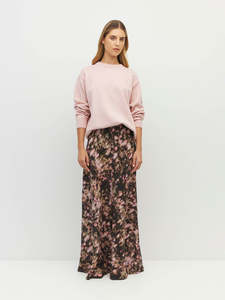 Arielle Skirt (Blush Petals Silk CDC) Soft Camelia