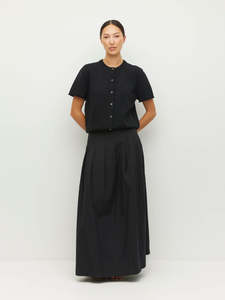 Skirts: Kita Skirt (Crushed Cotton) Black