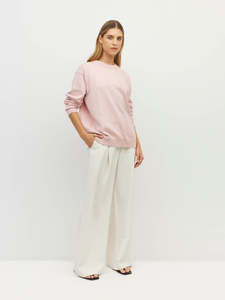 250 500: Cotton Sweatshirt (Cotton Knit) Ballet Pink