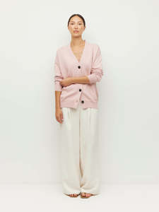 250 500: Marvin Cardi (Cotton Knit) Ballet Pink