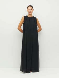 Investment Pieces: Indra Dress (Georgette Yoryu) Black