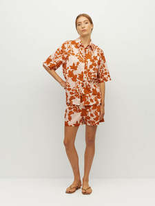 250 500: Ailsa Shirt (Shadow Floral) Clay