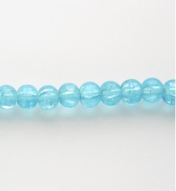 Products: Crackle Glass Beads 4mm Aqua