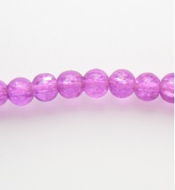 Products: Crackle Glass Beads 4mm Dark Pink