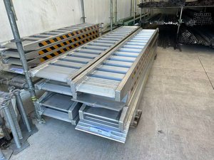Aluminum loading ramps 2T load capacity 2.3m longX 400mm wide X 80mm Height - on&hellip;
