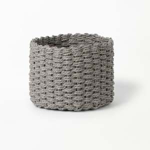 Grey Flower Baskets