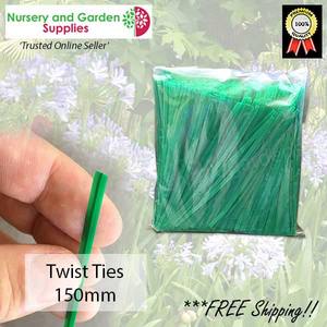 Clips Clamps Ties: Twist Ties 150mm long pack of 1000 - pre-cut plant tag wire