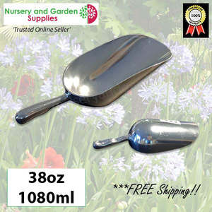 Tools: 230mm Potting Scoop 38oz ALUMINIUM 1080ml for Fertiliser Soil Grain