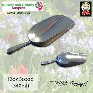 Tools: 160mm Potting Scoop 12oz ALUMINIUM 340ml for Fertiliser Soil Grain