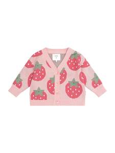 Clothing Toddler Jumpers Sweats: Huxbaby Berry Boxy Cardigan (Candy)