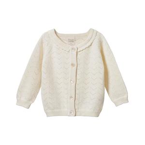 Nature Baby Piper Cardigan (Natural Pointelle)